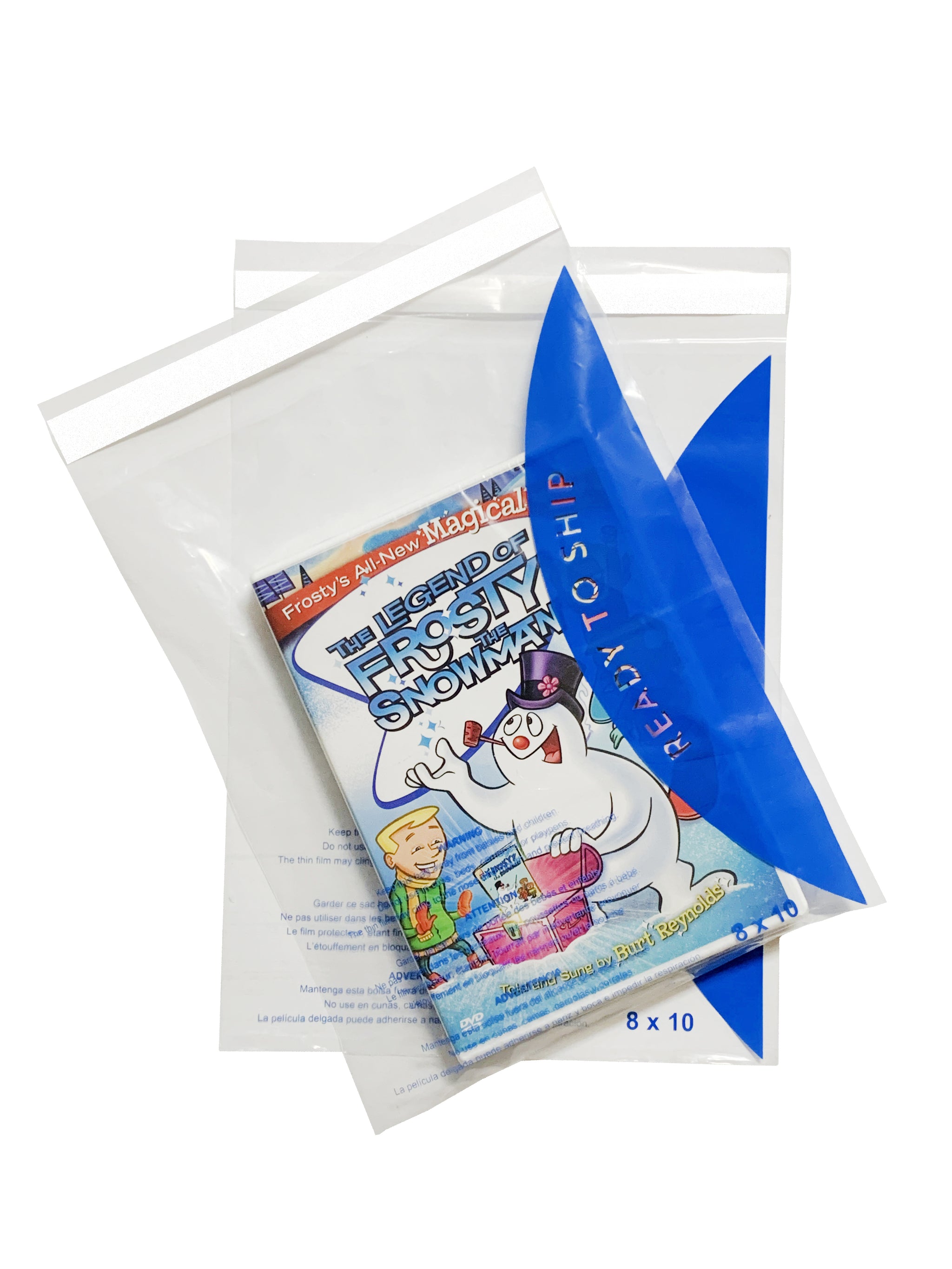 Secure Seal 500 Pack 12x15 Clear Poly Bags, 1.5Mil Resealable With Suffocation Warning